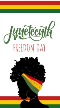 juneteenth freedom day template Instagram Story