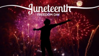 Juneteenth Freedom Day Template Film w tle na Facebooka (16:9)