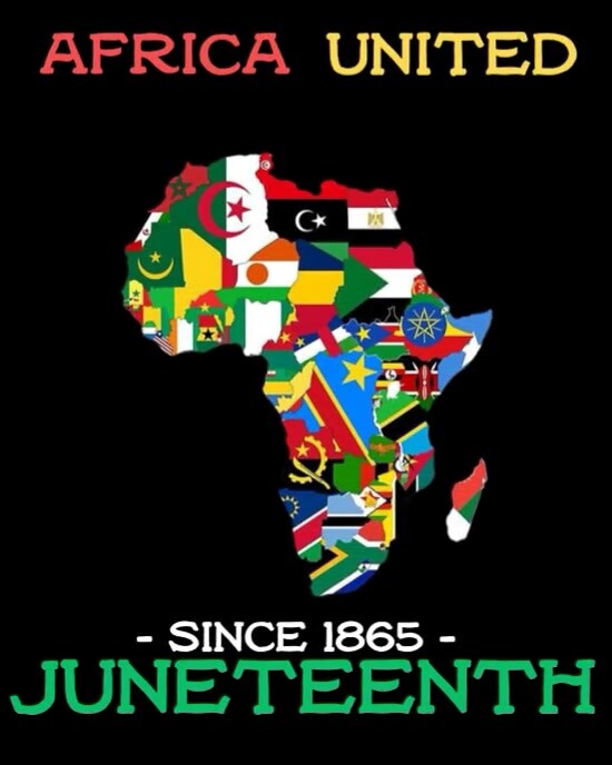 Juneteenth Freedom Poster – Power Fist & African NETEENTH Poster – Power Fist & African Unity Design Instagram Portrait template