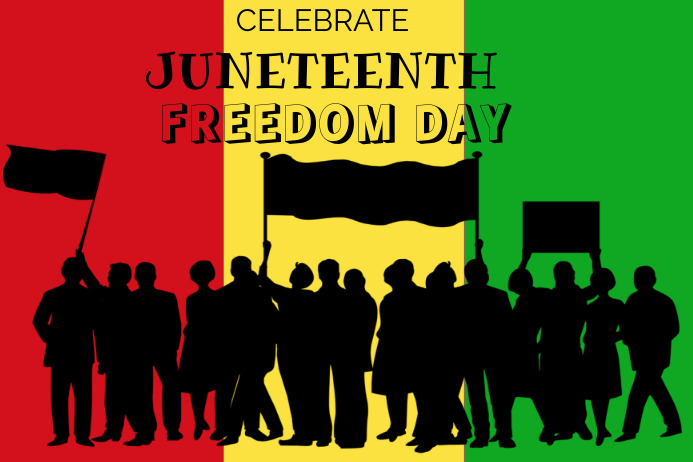 JUNETEENTH HOLIDAY Cartaz template