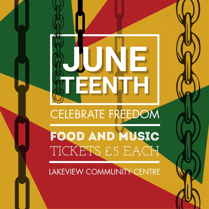 Juneteenth Instagram Post Template Instagram-bericht