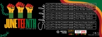 Juneteenth Schedule Banner Facebook-coverfoto template