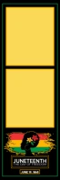 Juneteenth The Day Of Freedom 2x6 Photo Frame Template Spanduk 2' × 6'