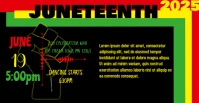 Juneteeth fb Facebook begivenhed cover template