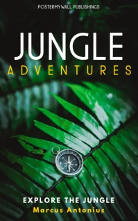 jungle adventures book cover design template Kindle/Book Covers