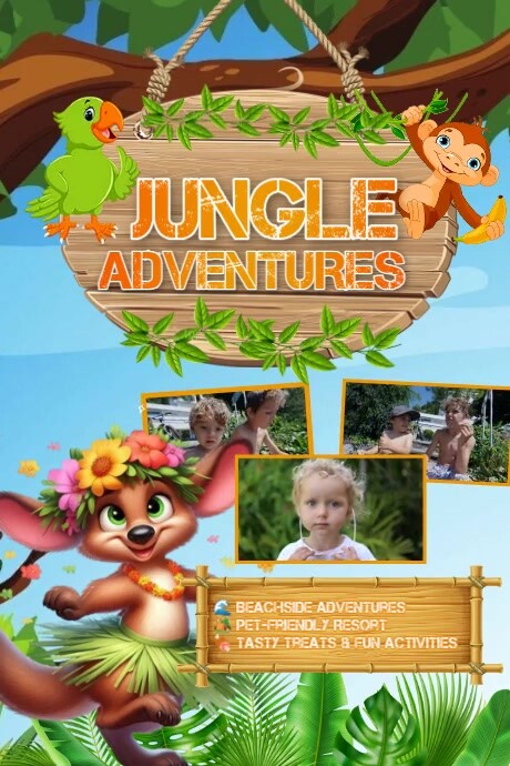 Jungle Adventures Poster Iphosta template