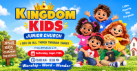 Blu Junior Church Event Obraz udostępniany na Facebooku Template