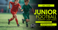 Junior Football Summer Camp Template Facebook Shared Image