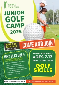 Junior Golf Camp Flyer A1 template