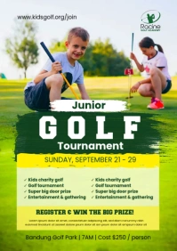 junior golf Flyer A4 template