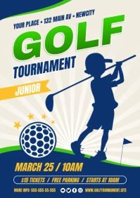 Junior Golf Poster A4 template