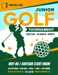 Junior Golf Tournament Flyer template