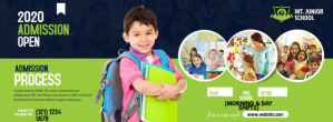 Junior School Admission Open Foto Sampul Facebook template