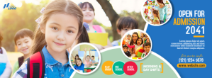Junior School Admission Open Zdjęcie w tle na Facebooka template