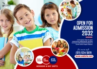 Junior School Admission Open  Postcard template