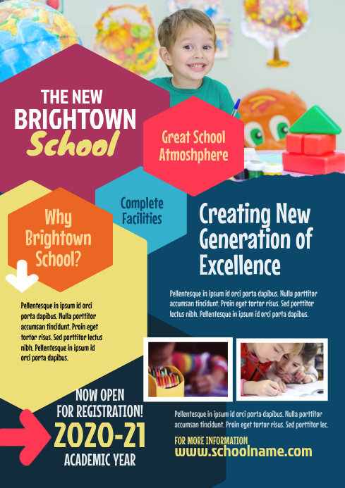 Junior School Flyer Template 03 Postermywall