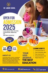 Junior School Flyer Template Banner 4' × 6'