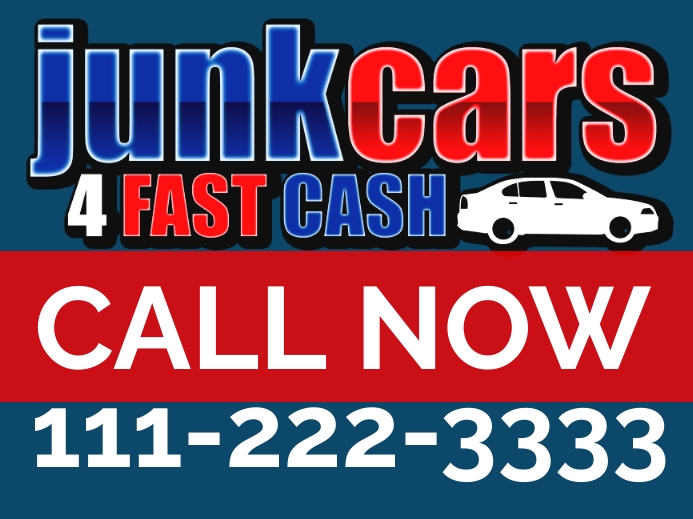 Junk Cars For Cash Template PosterMyWall Junk cars for cash template postermywall