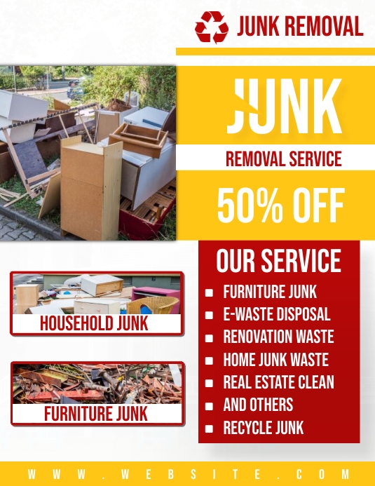 Junk cleaner Flyer (US Letter) template
