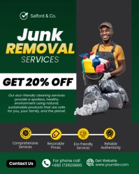 Junk Removal Cleaning Instagram Portrait template