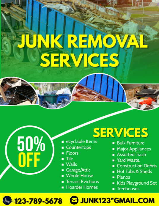 junk removal flyer Template PosterMyWall