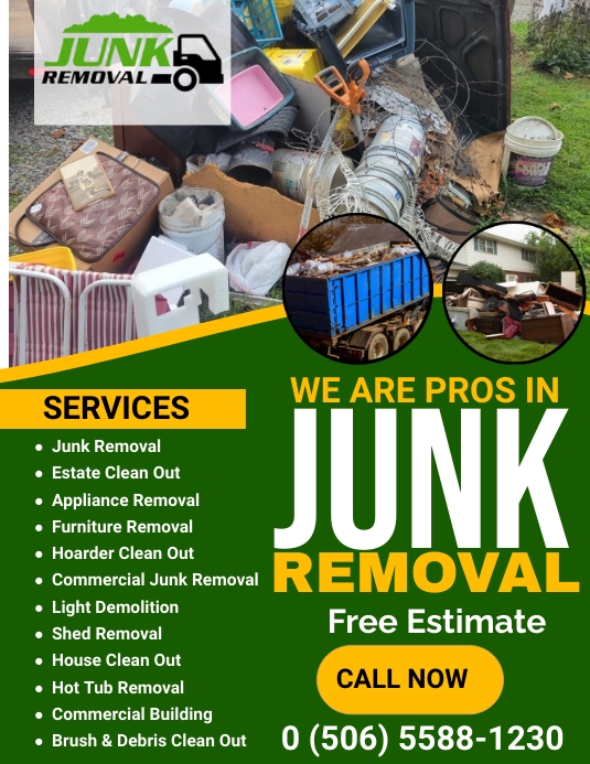 junk removal flyer Template | PosterMyWall