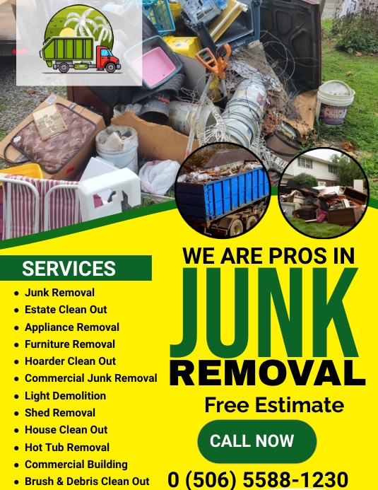 junk removal flyer Pamflet (Letter AS) template