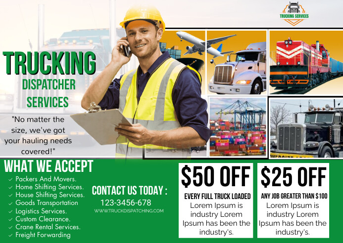 Junk Removal Services Flyer,trash removal fly Pocztówka template
