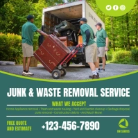 Junk Removal Services Post Template Instagram-bericht