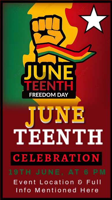 Junteenth Freedom Day Instagram Story template