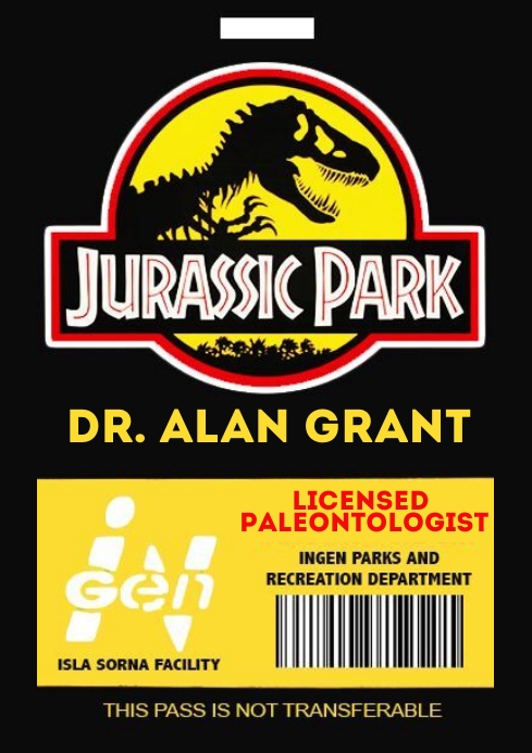 Jurassic Park Tag Template | PosterMyWall Jurassic Park Tag Template | PosterMyWall