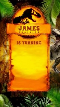 JURASSIC WORLD DOMINION INVITATION Pantalla Digital (9:16) template