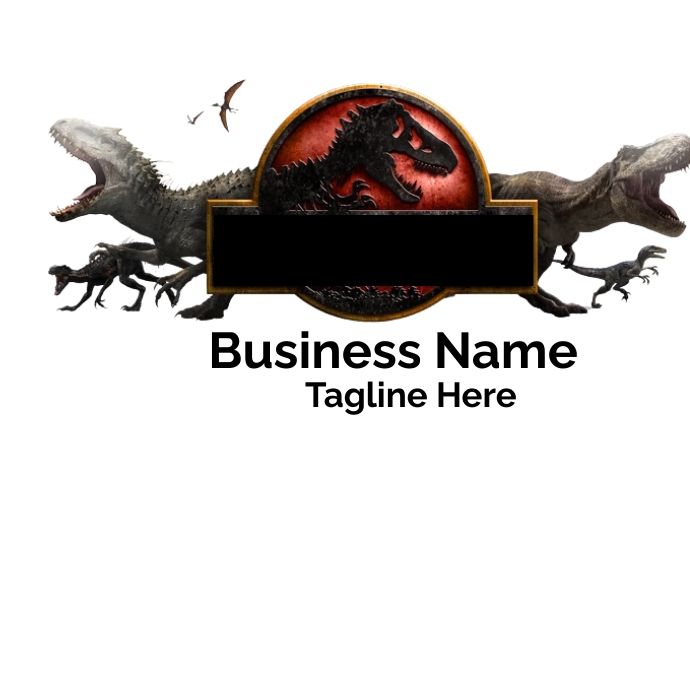 Jurassic world logo Template | PosterMyWall jurassic-world-logo-template-postermywall