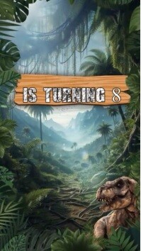 Jurrassic Park Invitation Instagram Reel template