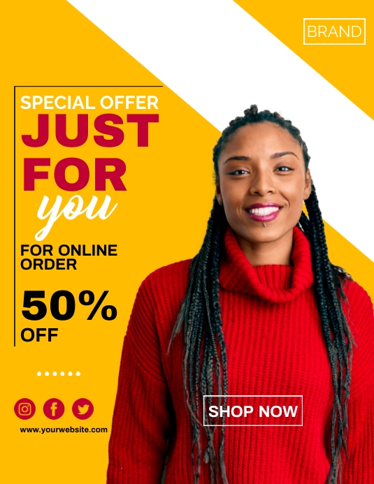 Just For You Template PosterMyWall