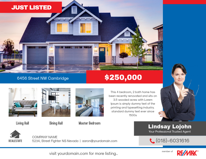 Just Listed Real Estate Flyer Template PosterMyWall