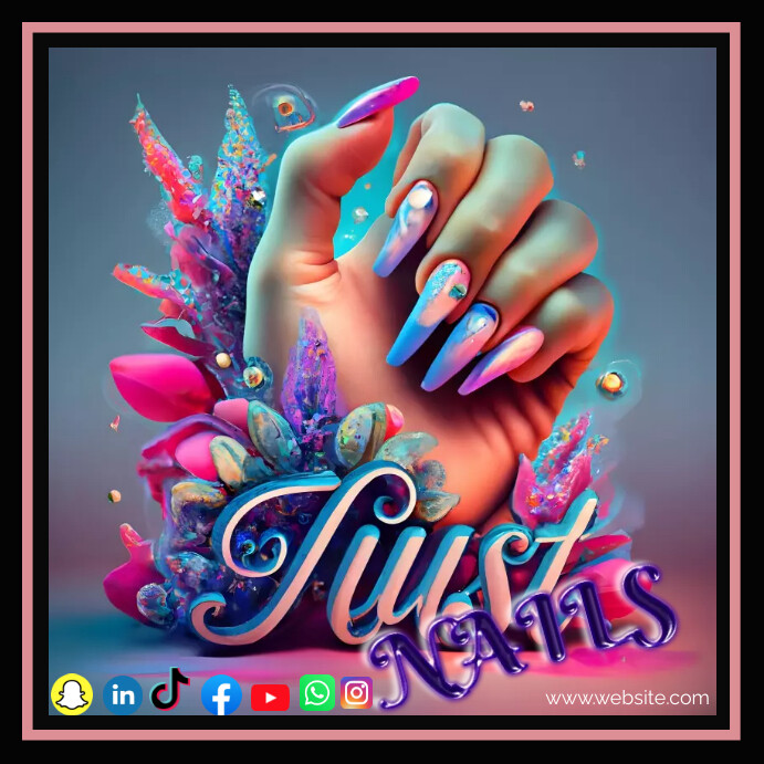 Just Nail Poster Template | PosterMyWall
