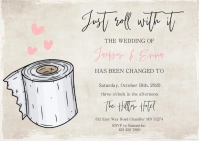 Just Roll With it Change the Date Wedding A6 template