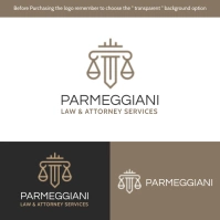 justice scale logo advertisement kaki and bla template