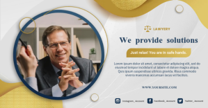 Justice Solutions ภาพที่แชร์บน Facebook template