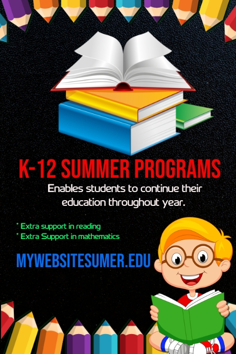 K-12 Summer Program Template | PosterMyWall