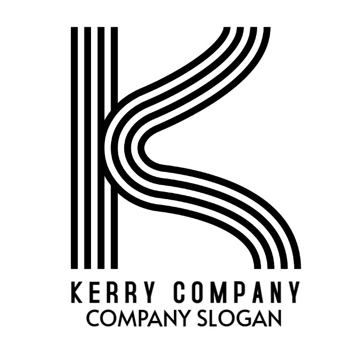 K COMPANY LOGO DESIGN Logótipo template