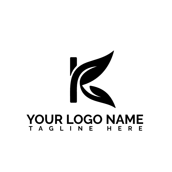 K logo design| Company logo Logotyp template
