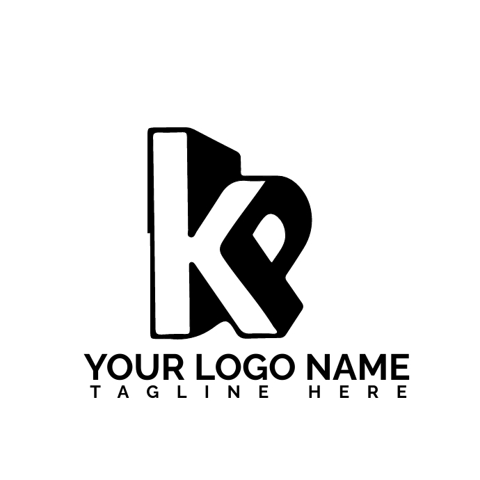 K logo design| Company Logótipo template
