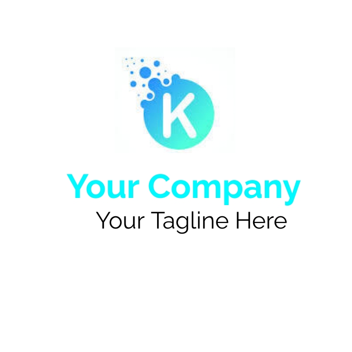 K Logo Logotyp template