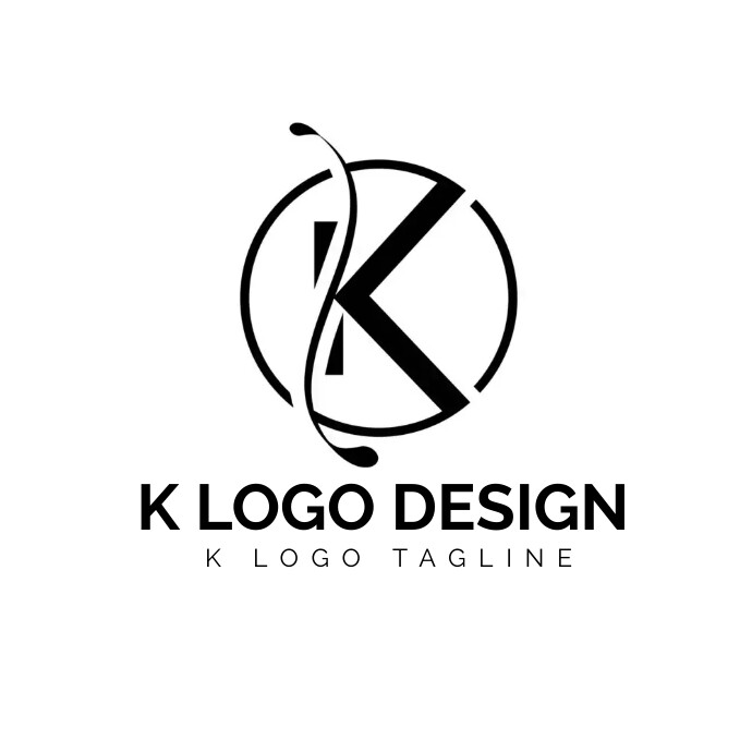 Unique K Design Letter K Design Template