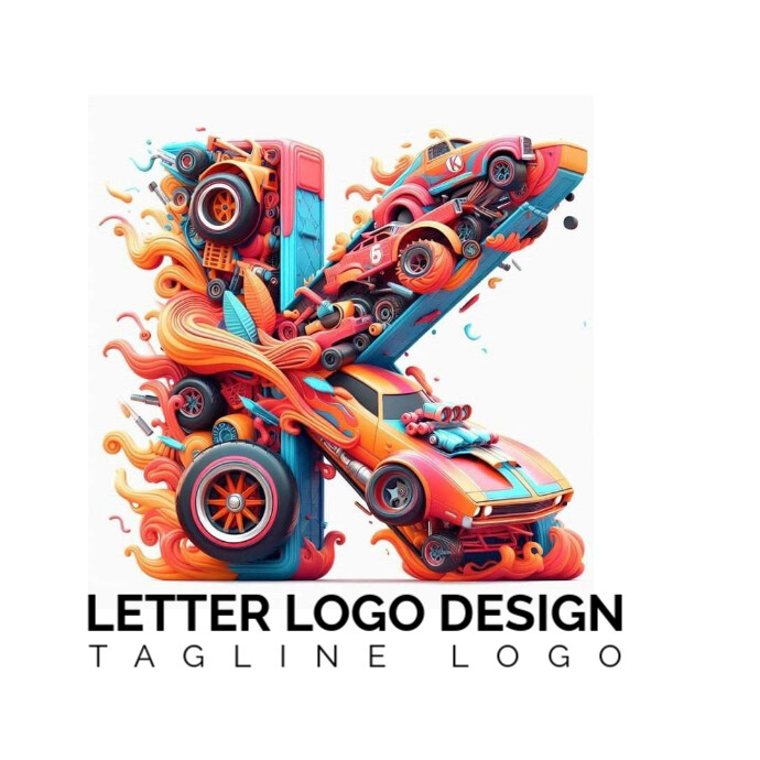 K LOGO Logotyp template