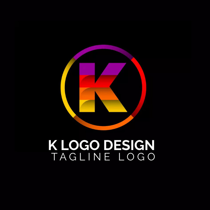K Logo Computer Code Software k logo Template | PosterMyWall