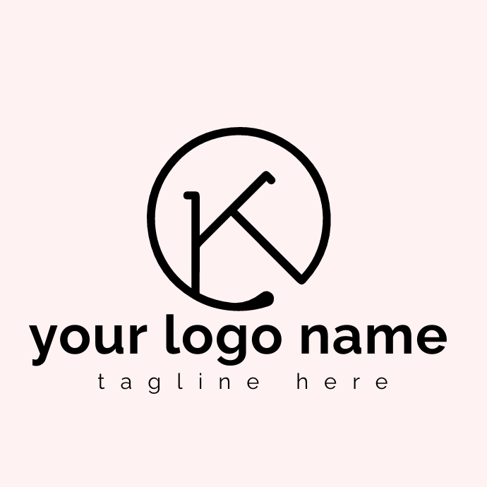 k logo type template