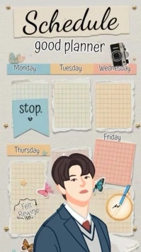 K-Pop Themed Planner Instagram Story template